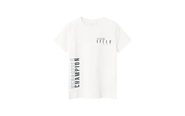 Name It T-shirt Med Print Victor White Alyssum