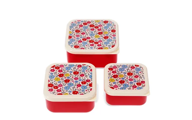 Rex London 3-pak Snack Madkasser Blomster