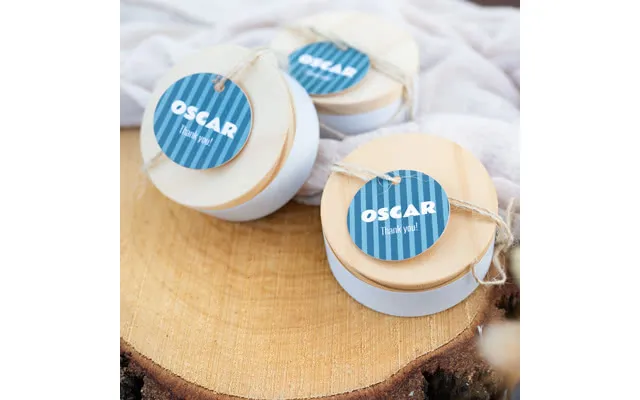 Metaldåse Med Indgraveret Trælåg