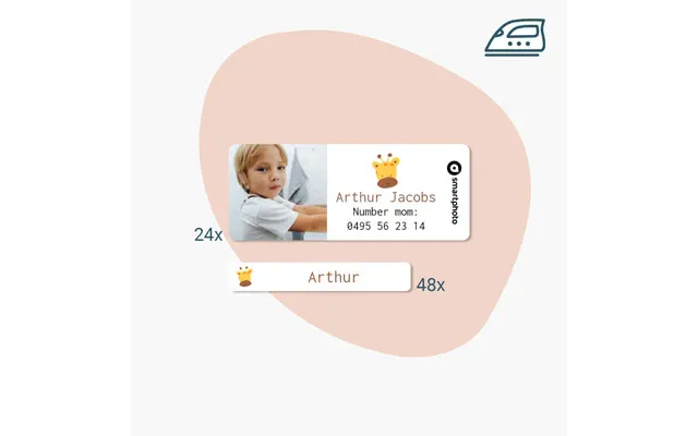 Personlig Navnemærker Pakke Med 72 Stk. Personlige Etiketter Navnemærker Pakke Med 72 Stk product image