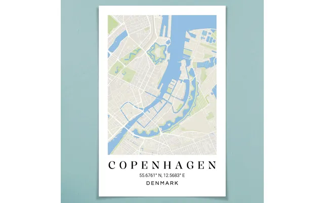 Personlig Plakat Bykort 30 X 45 Personligt Design Med Dine Egne Billeder Høj Kvalitet Premium Fotokvalitet