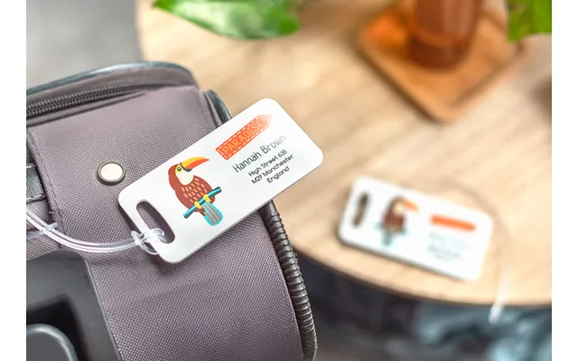 Smartphoto Bagagetag Liggende - 2 Stk