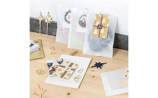 Smartphoto Diy Julekalenderposer Med Guldfarvede Klips - 24 Stk