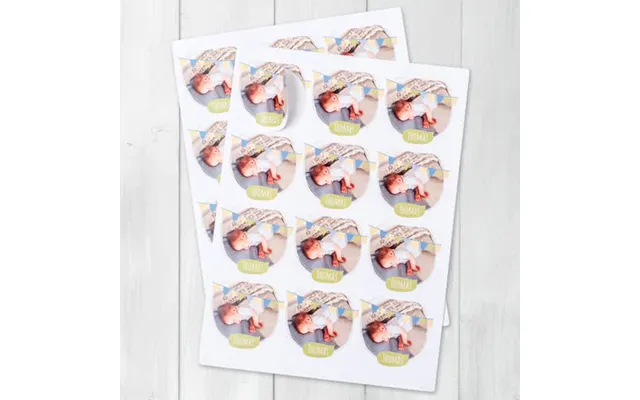 Smartphoto Gaveetiketter Runde 24 Stk