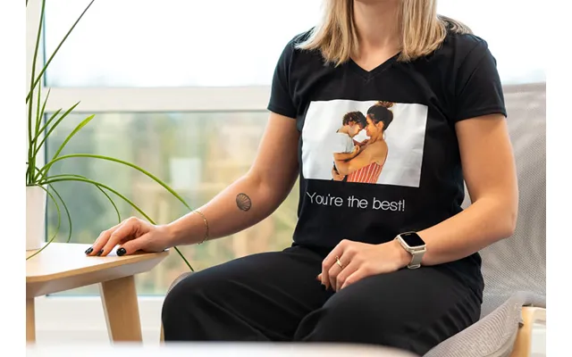 Smartphoto T-shirt Dame Sort L