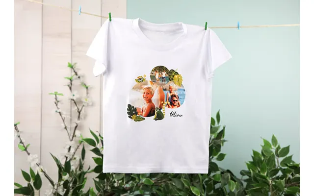 Smartphoto T-shirt Til Børn Hvid Bagside 7-8 År