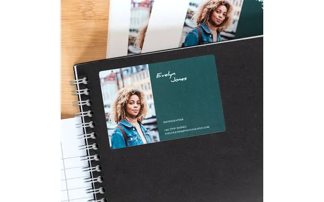 Smartphoto Visikortklistermærker Liggende - 52 Stk