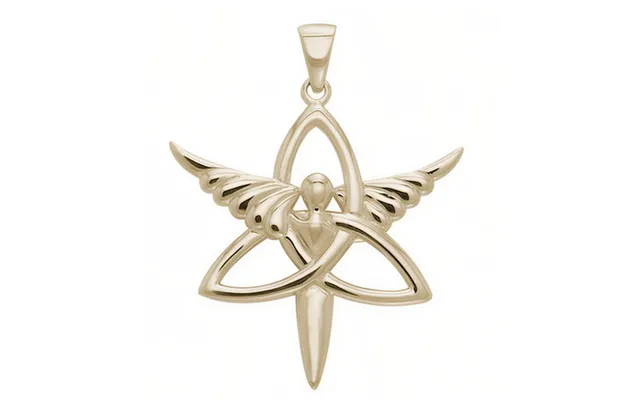 Vedhæng Med Engel Og Triquetra - Treenighedssymbolet