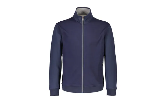 Bison Struktureret Sweatshirt I Navy Til Herre