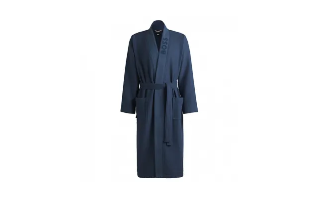 Boss Waffle Kimono I Mørkeblå Til Herre