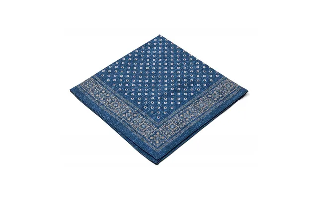 Connexion Tie Bandana I Bomuld I Blå Med Småt Mønster Til Herre