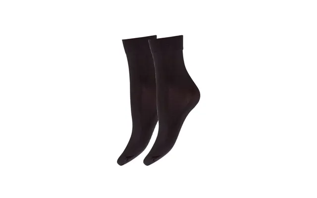 Decoy 2-pak Microfiber 60 Den Ankelstrømper Sort Til Kvinder