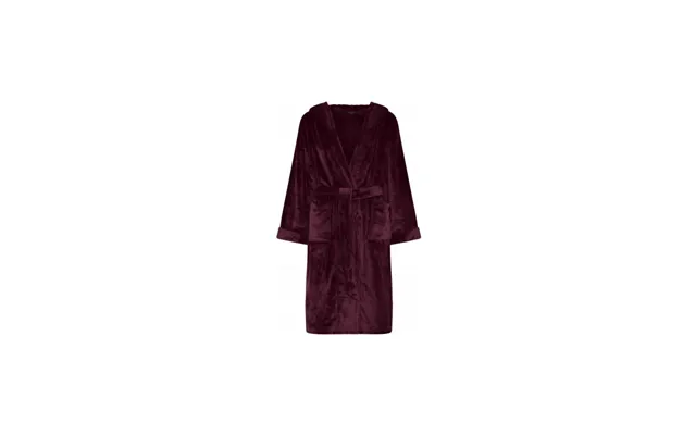 Decoy Long Robe W Piping I Rød Til Kvinder