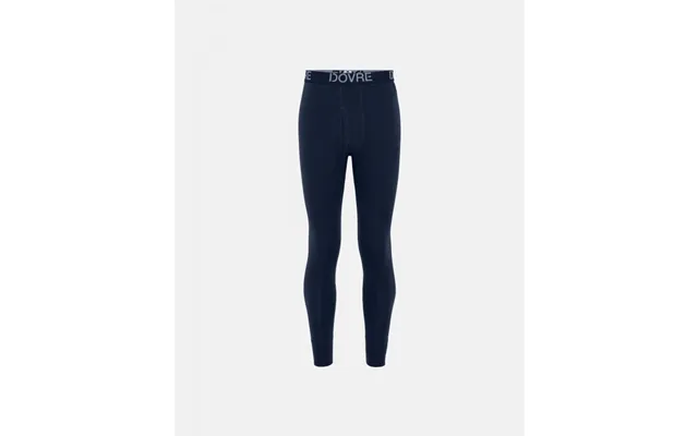 Dovre Lange Uldunderbukser I Navy Til Herre