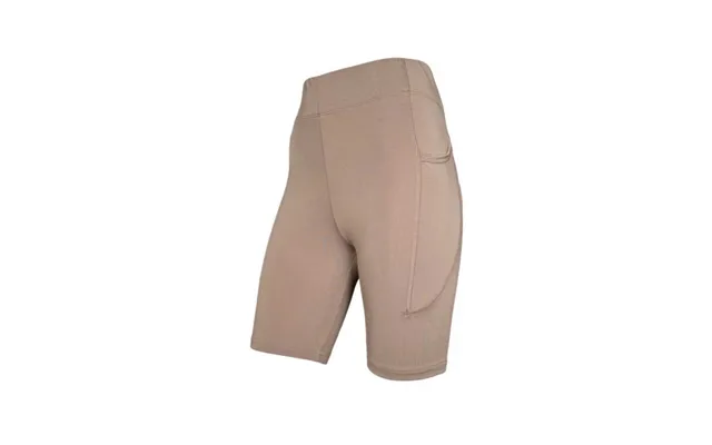 Festival Cykelshorts Med Lomme I Beige Til Kvinder