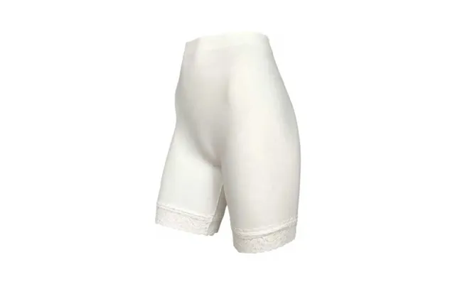Festival Microfiber Shorts I Hvid Med Blondekant Til Kvinder