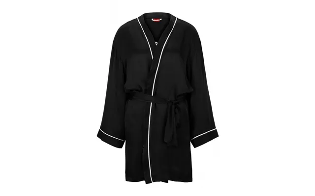 Hugo Satina Kimono I Sort Til Kvinder - Outlet