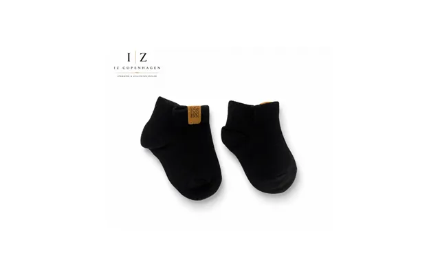 Iz Sock Luxury Bambus-ankelstrømper Sort Til Baby