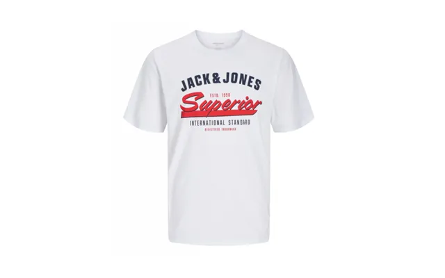 Jack & Jones Junior T-shirt I Hvid Med Print Til Drenge