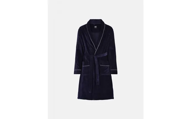 Jbs Badekåbe Med Velour I Navy Til Herre.