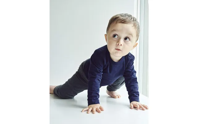Jbs Langærmet Navy Bambus-bodystocking Til Baby 56 92