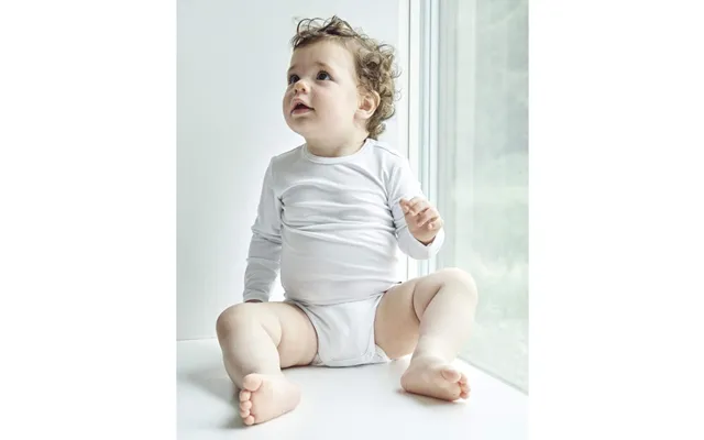 Jbs Of Denmark Langærmet Bodystocking I Hvid Til Baby Fsc Bambus