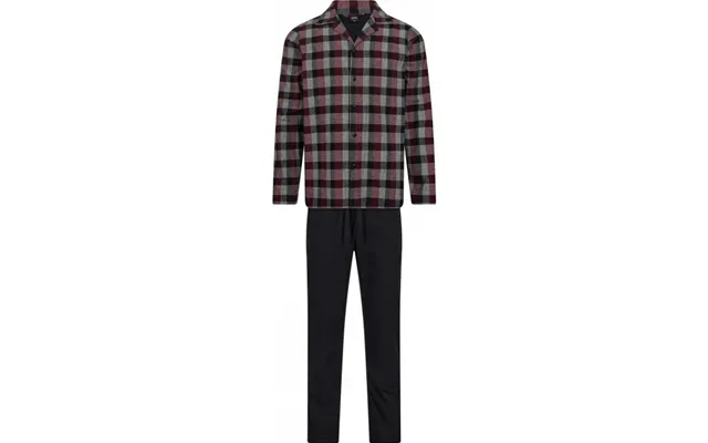 Jbs Pyjamas Flannel Med Rød Og Store Tern Til Herre