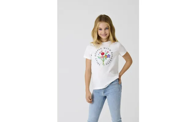 Kids Only Kogemma T-shirt I Hvid Til Piger