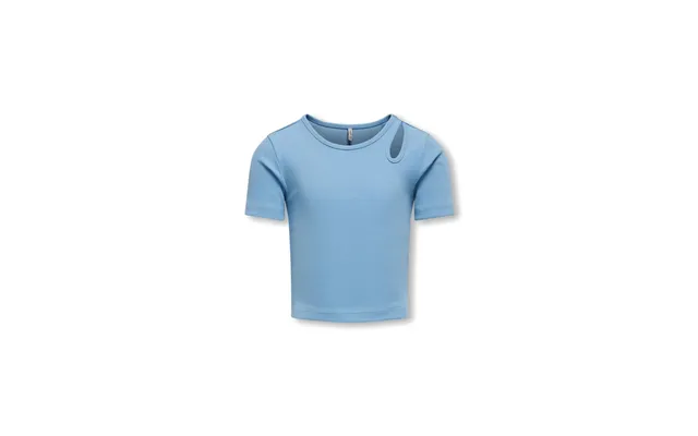 Kids Only Kognessa Blissful Blue Cut-out T-shirt Til Piger