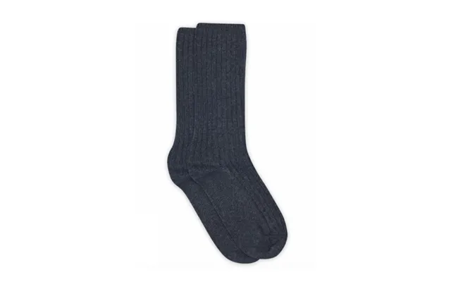 Mp Denmark Bess Lange Sokker I Dark Denim Melange Til Kvinder