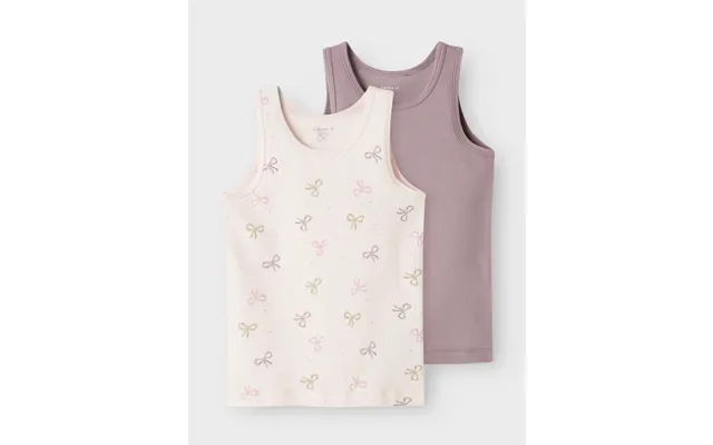 Name It 2pak Pink Bow Tanktop Til Piger