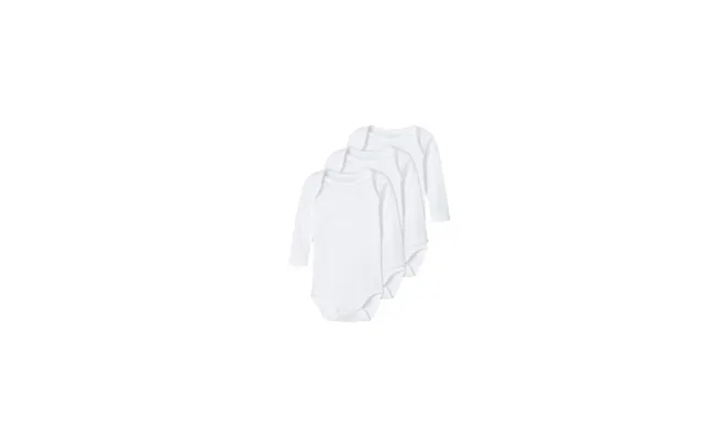 Name It 3pak Bodystockings Solid Noos I Hvid Til Baby