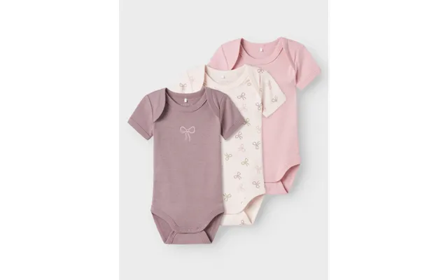 Name It 3pak Pink Bow Bodystockings Multifarvet Til Piger