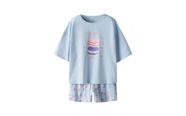 Name It Nattøjsæt Macaron Lyseblå Til Piger