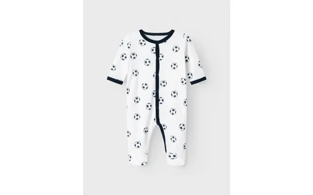 Name It Pyjamas Dragt I Hvid M. Fodbolde Til Børn