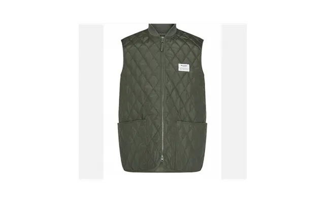 Resteröds Quilted Zip Vest I Grøn Til Herre