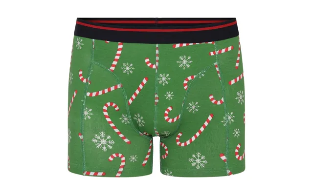 Jule-boxershorts Med Juleslikstang Motiv Str. Large