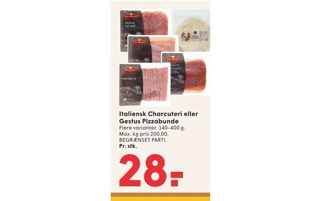 Italiensk Charcuteri Eller Gestus Pizzabunde