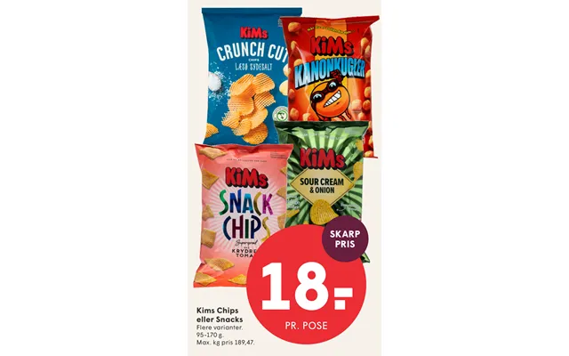 Kims Chips Eller Snacks