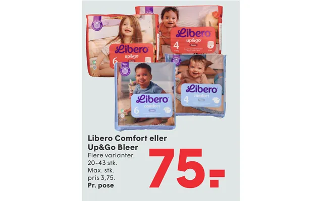 Libero Comfort Eller Up&go Bleer