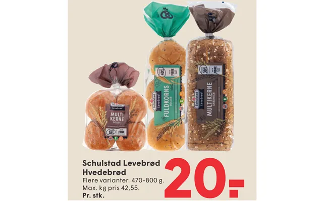 Schulstad Levebrød Hvedebrød