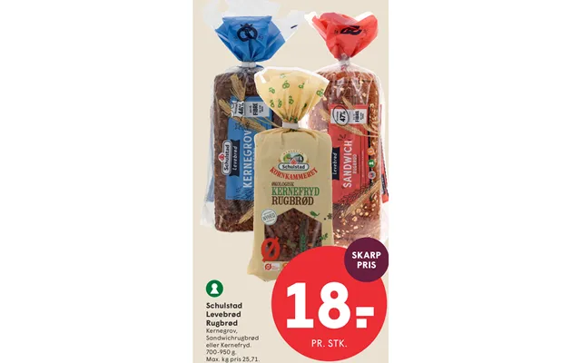 Schulstad Levebrød Rugbrød