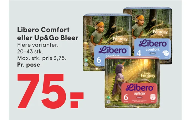 Libero Comfort Eller Up&go Bleer