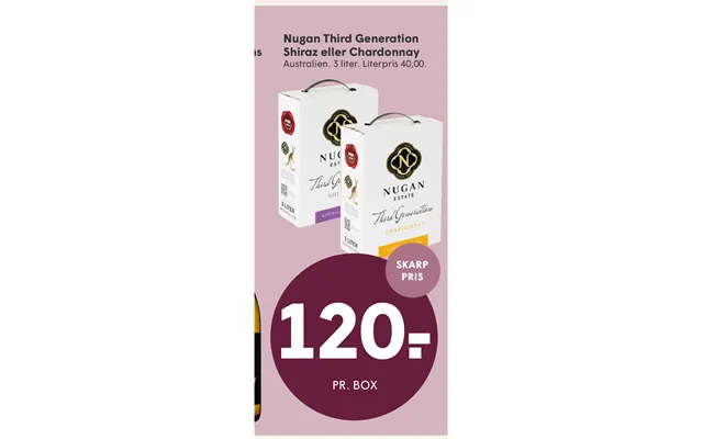 Nugan Third Generation Shiraz Eller Chardonnay
