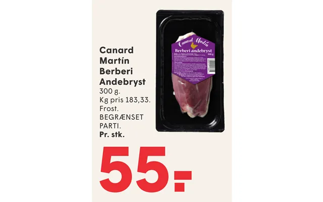Canard Martín Berberi Andebryst