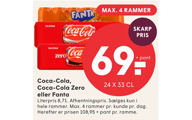 Coca-cola, Coca-cola Zero Eller Fanta