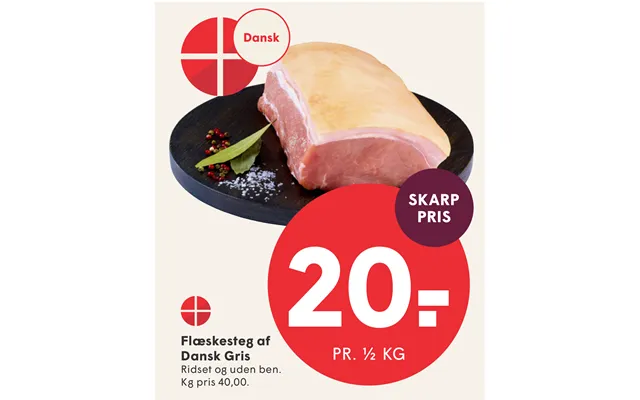 Flæskesteg Af Dansk Gris