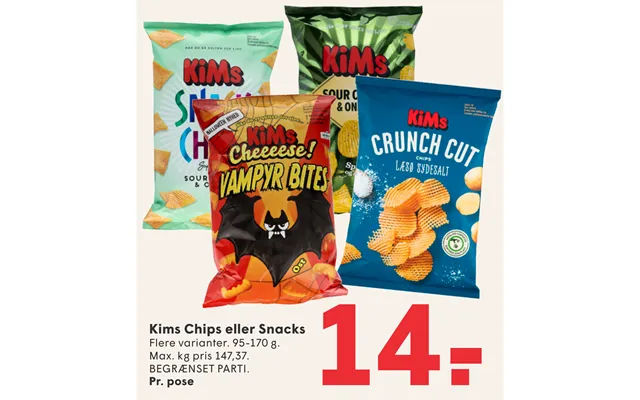 Kims Chips Eller Snacks
