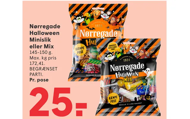 Nørregade Halloween Minislik Eller Mix