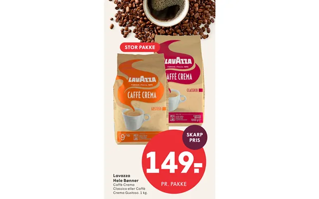 Lavazza Hele Bønner